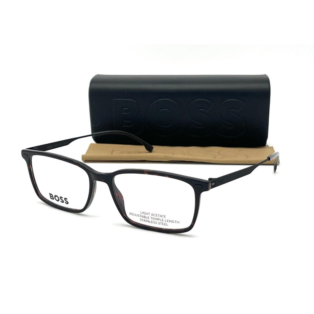 Hugo Boss 1463 20S Havana Black / Demo Lens 53mm Eyeglasses