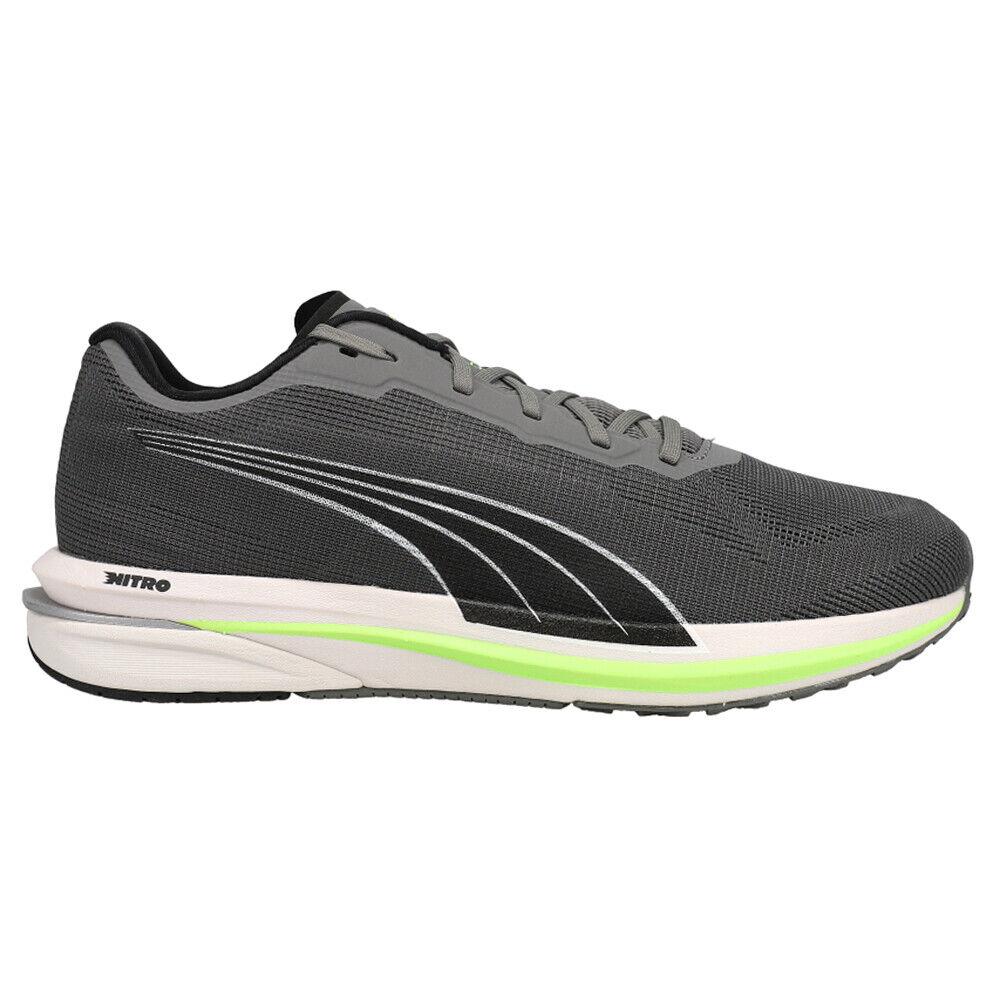 Puma Velocity Nitro Running Mens Grey Sneakers Athletic Shoes 194596-07 - Grey