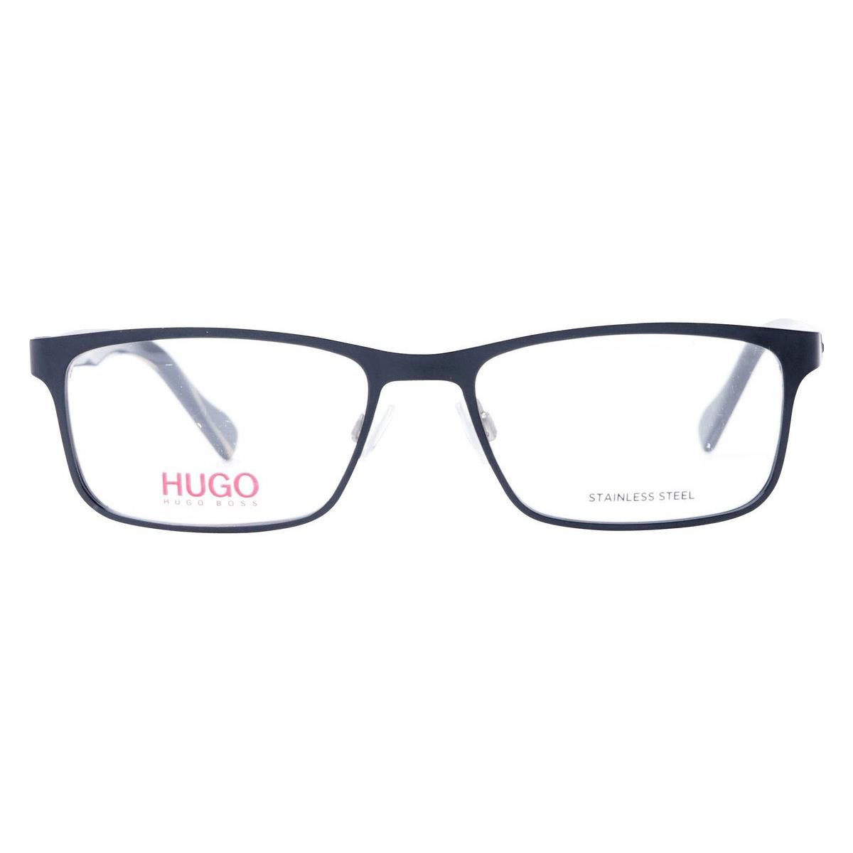 Hugo Boss 0151 Eyeglasses Men 0003 Matte Black Rectangle 55mm