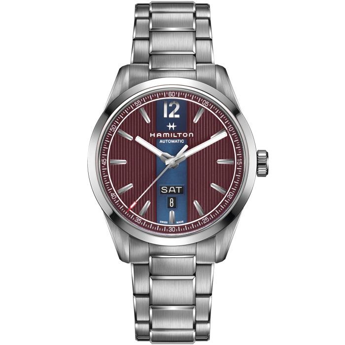 Hamilton H43515175 Broadway 42 mm Steel Day Date Aubergine Automatic Men`s Watch