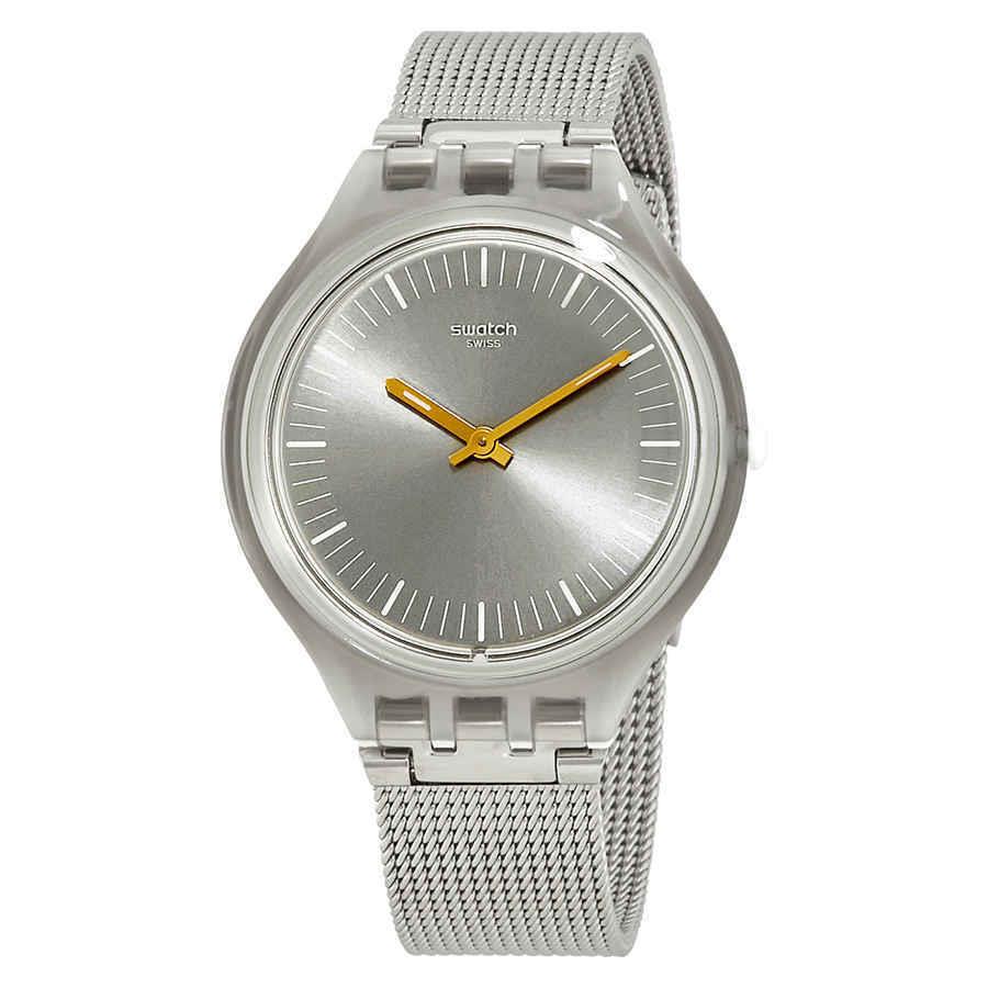 Swatch Skinmesh Silver Dial Men`s Watch SVOM100M