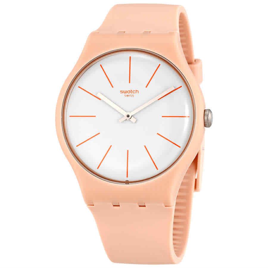 Swatch Beigesounds White Dial Men`s Watch SUOT102