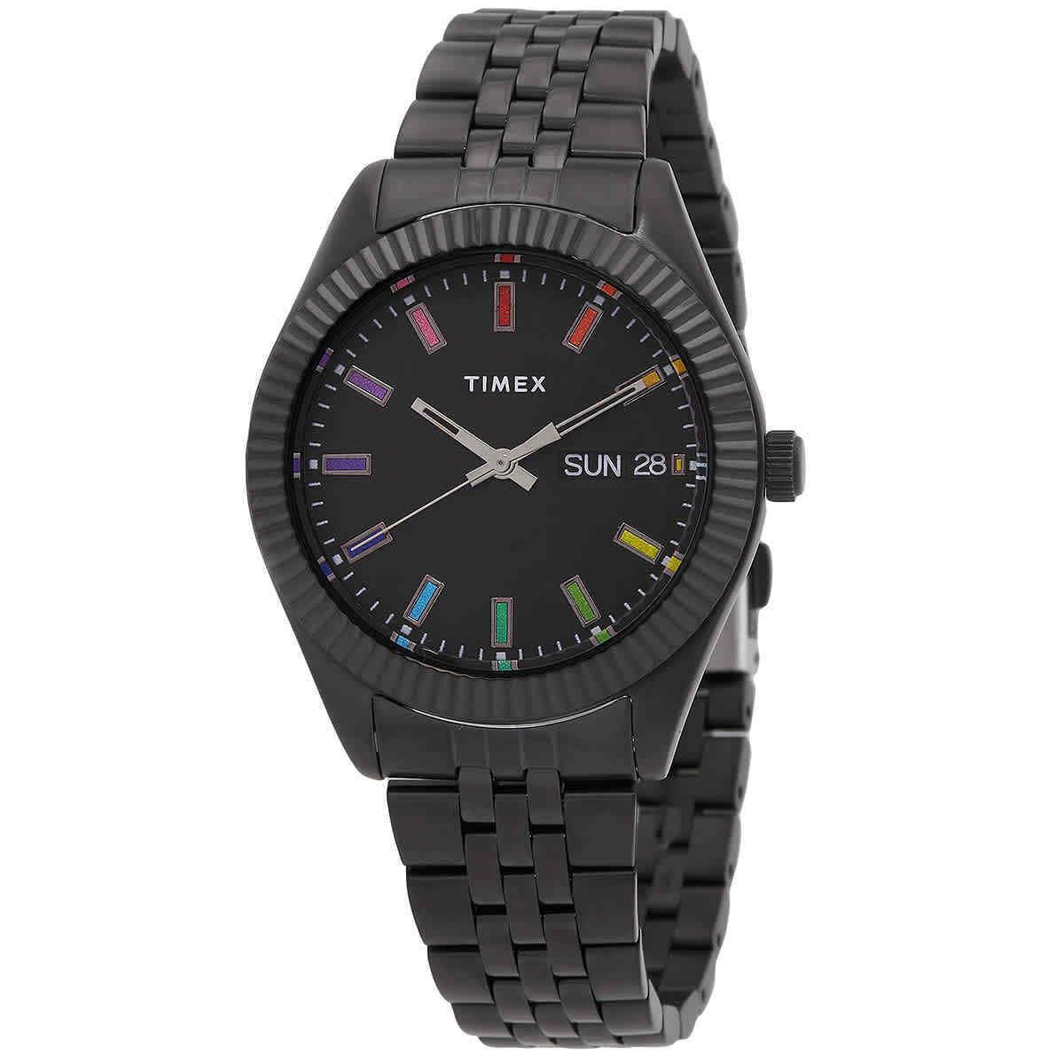 Timex Legacy Rainbow Quartz Black Dial Ladies Watch TW2V61700