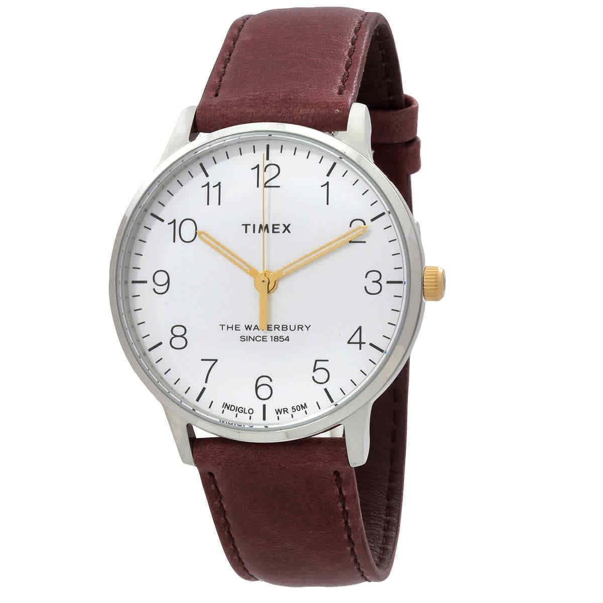 Timex Waterbury Classic Quartz White Dial Men`s Watch TW2V28800