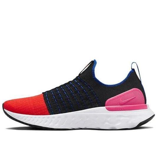 Nike Women s React Phantom Run Flyknit 2 DX2354-001 Black/hyper Pink/crimson - Black