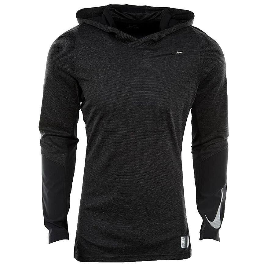 Nike Mens Hyper Elite Hooded Pullover 812060 010 Sportstop Black Metallic SZ 3XL