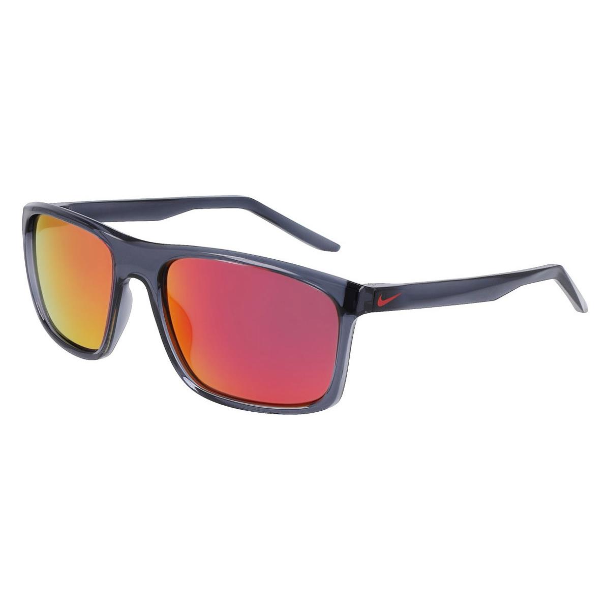 Fire L P FD1819 Sunglasses Dark Gray Polarized Red Flash 58mm by Nike