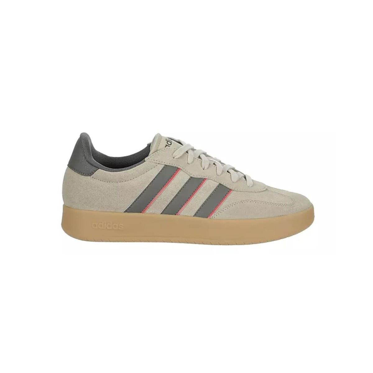 Adidas Barreda Court Mens Cushioned 3 Stripe Retro Casual Low Top Shoes Sneakers