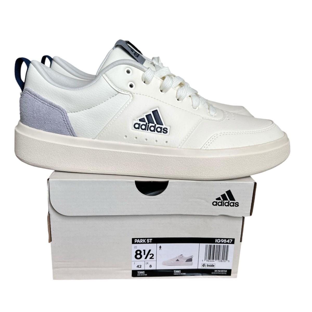 Adidas Park Street Size 8-15 Men`s Tennis Shoes Off White/grey IG9847