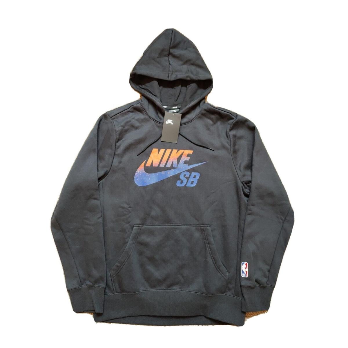 Nike SB X Nba NY Knicks Icon Pullover Hoodie Black Mens Size M BV26750-011 Rare