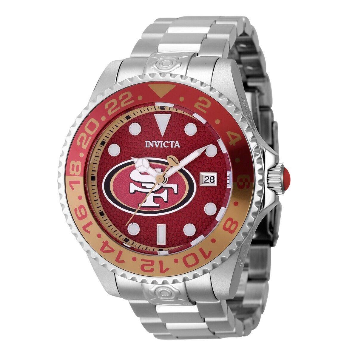 Invicta Nfl San Francisco 49ers Automatic Men`s Watch - 47mm Steel 45032