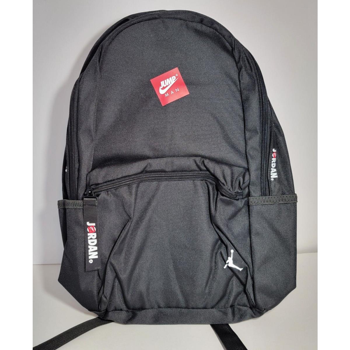 Nike Air Jordan Jumpman Backpack Logo Black Size L 9A0505-023 13 Laptop Pouch