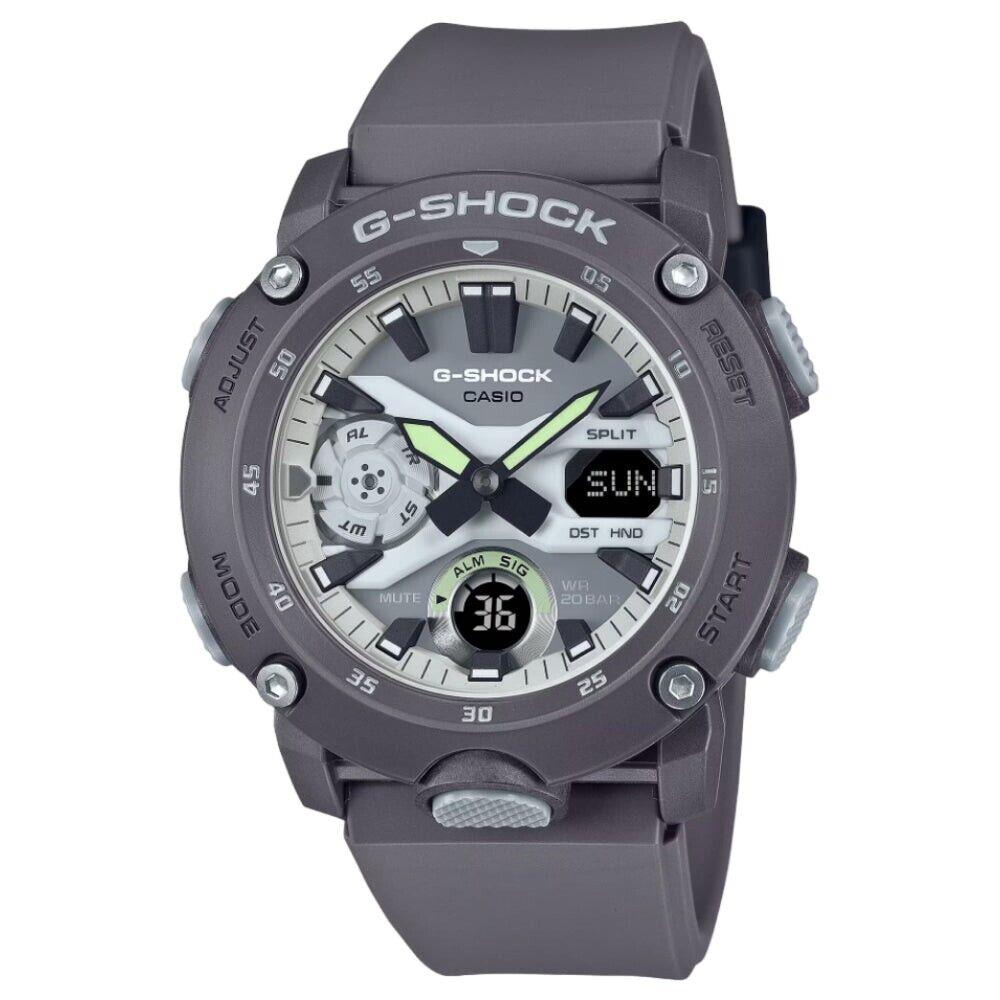 Casio G-shock Digital-analogue Gray Resin Strap Men Watch GA-2000HD-8ADR