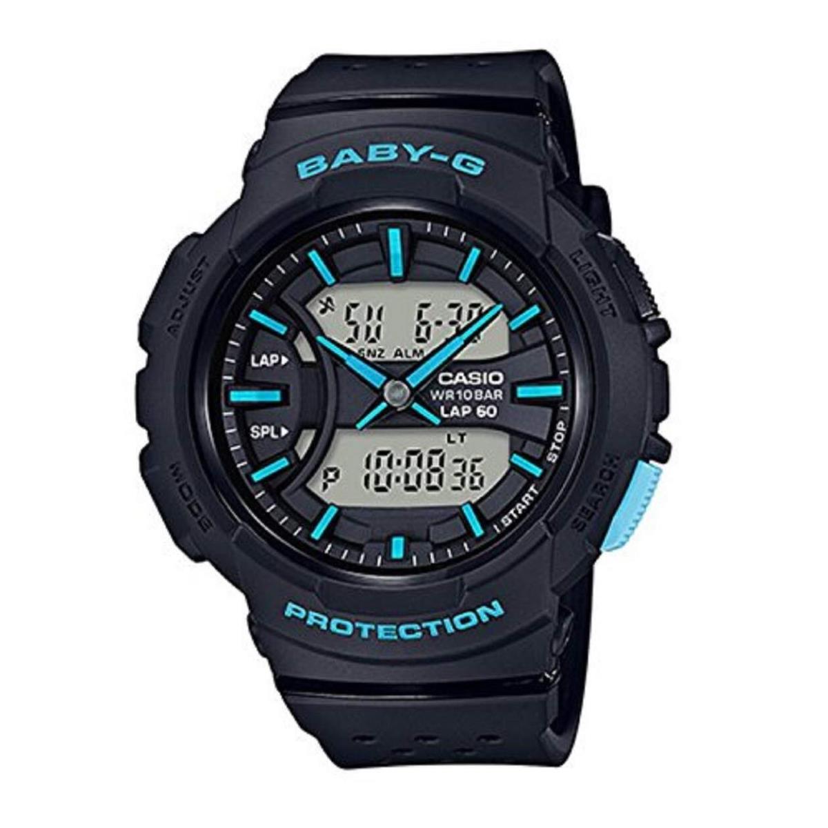 Baby G Women`s Watch Black 46.4mm Resin BGA240-1A3 Sports Watch by Casio