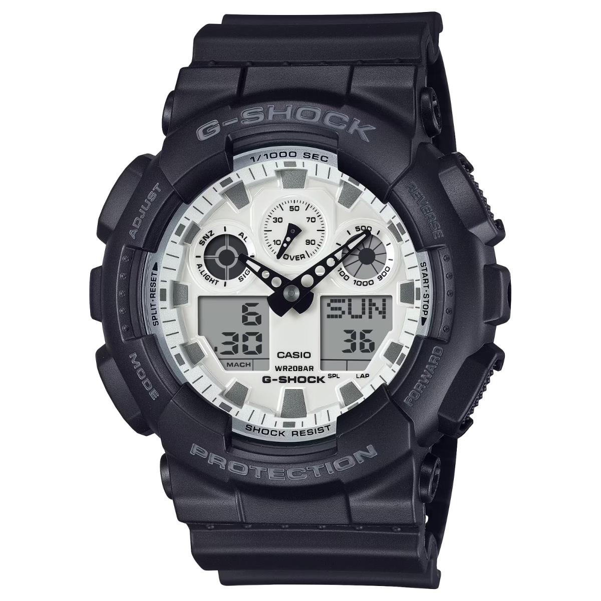 Casio G-shock Analog Digital Dial Black Strap Men`s Watch GA-100WD-1A