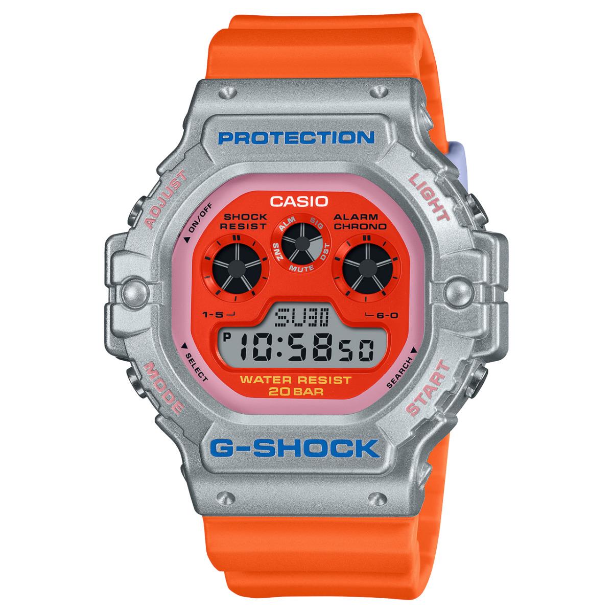 Casio G-shock Euphoria Series Digital Orange / Silver Unisex Watch DW-5900EU-8A4