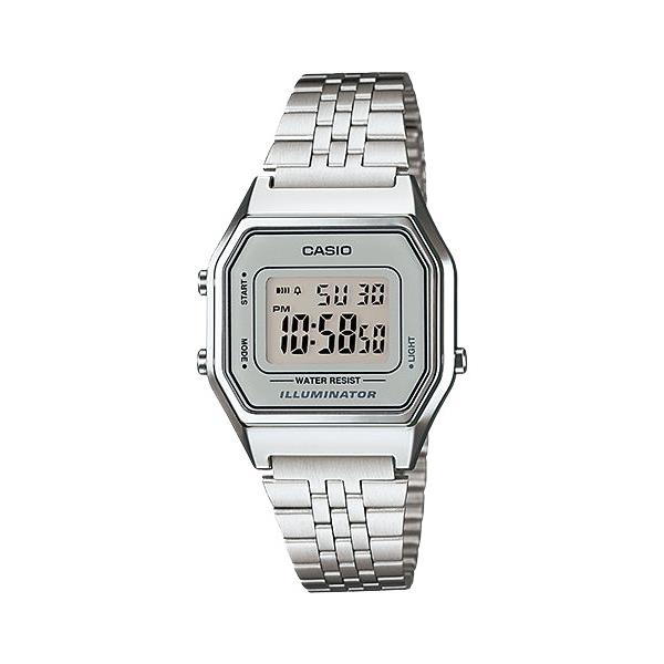 Casio Ladies Digital Youth Stainless Steel Strap Watch LA680WA-7