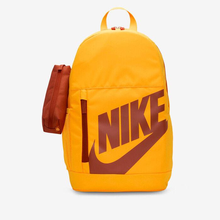 Nike 20L Backpack Pencil Case School Unisex Men Women Kids Orange DR6084 845
