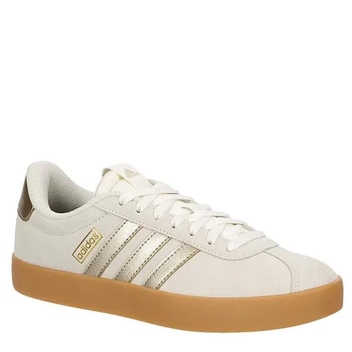 Adidas VL Court 3.0 Women`s Shoes Casual Skate Sneaker Gold