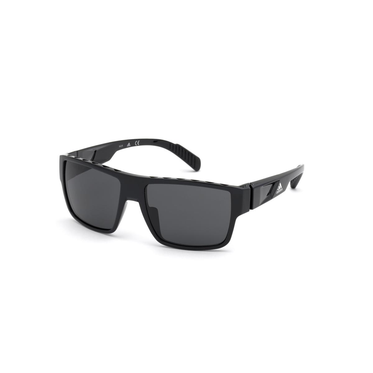 Adidas Sport SP0006 Sunglasses Sun Glasses 01A Black 57 Unisex