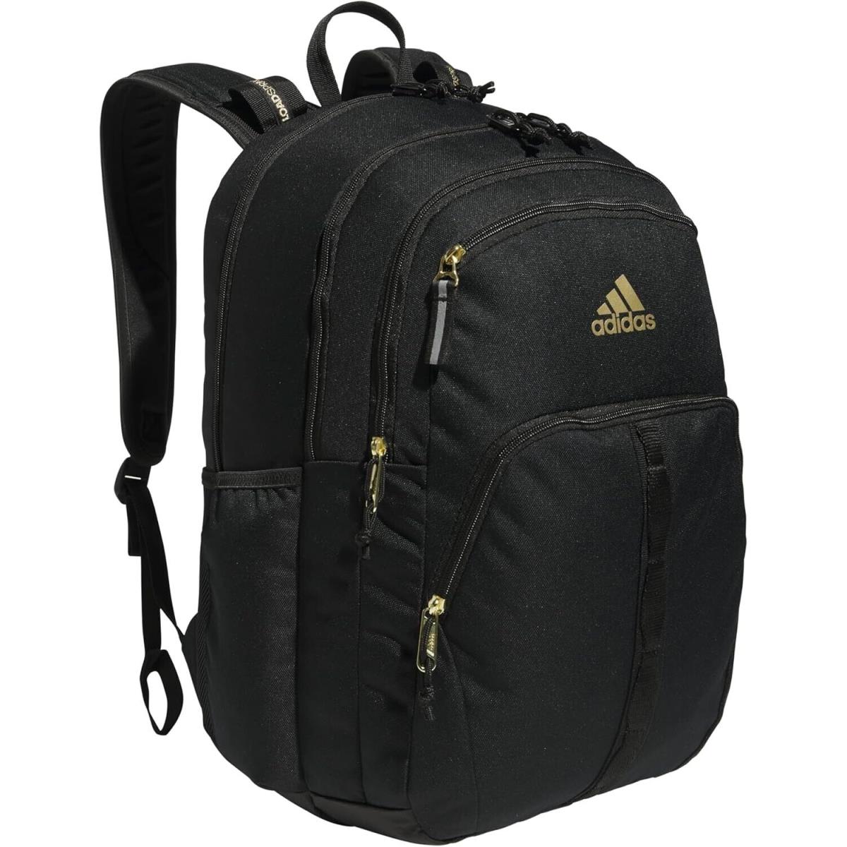 Adidas Prime 7 Black Gold Backpack School 16 Laptop Bag