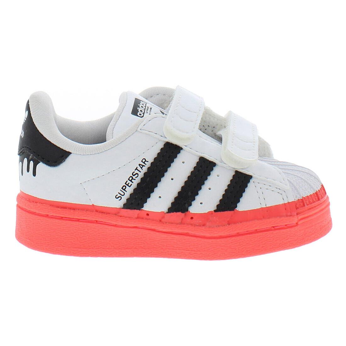 Adidas Superstar Cf Infant/toddler Shoes Size 5 Color: White/black