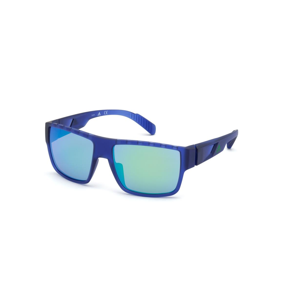 Adidas Sport SP0006 Sunglasses Sun Glasses 91Q Blue 57 Unisex