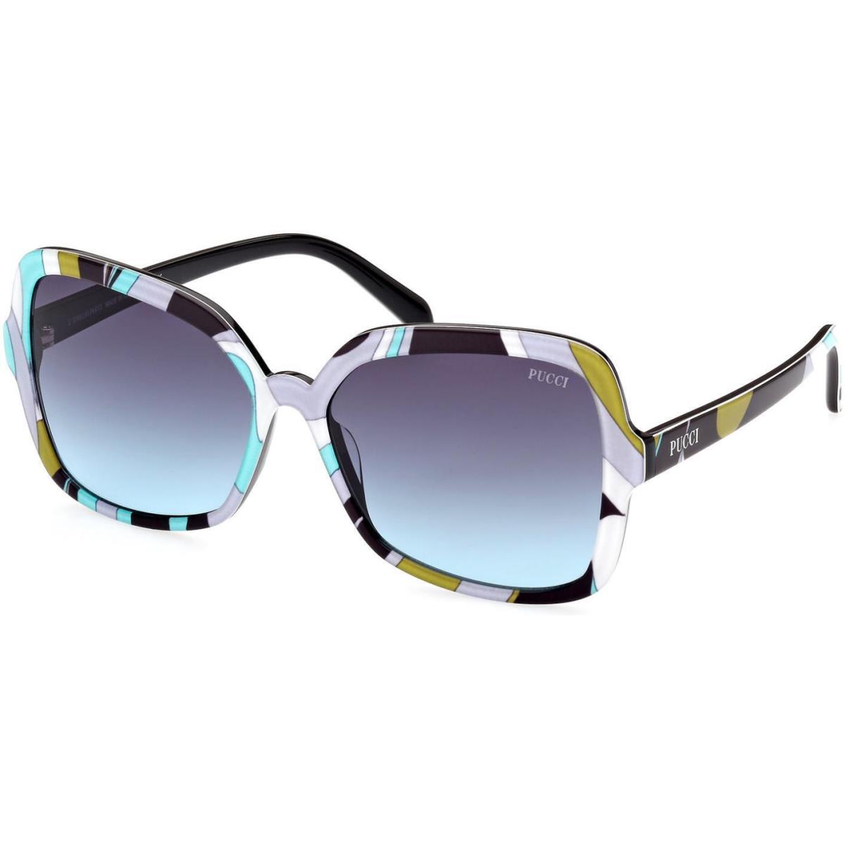 Emilio Pucci EP 0192 Sunglasses 89B Turquoise/striped