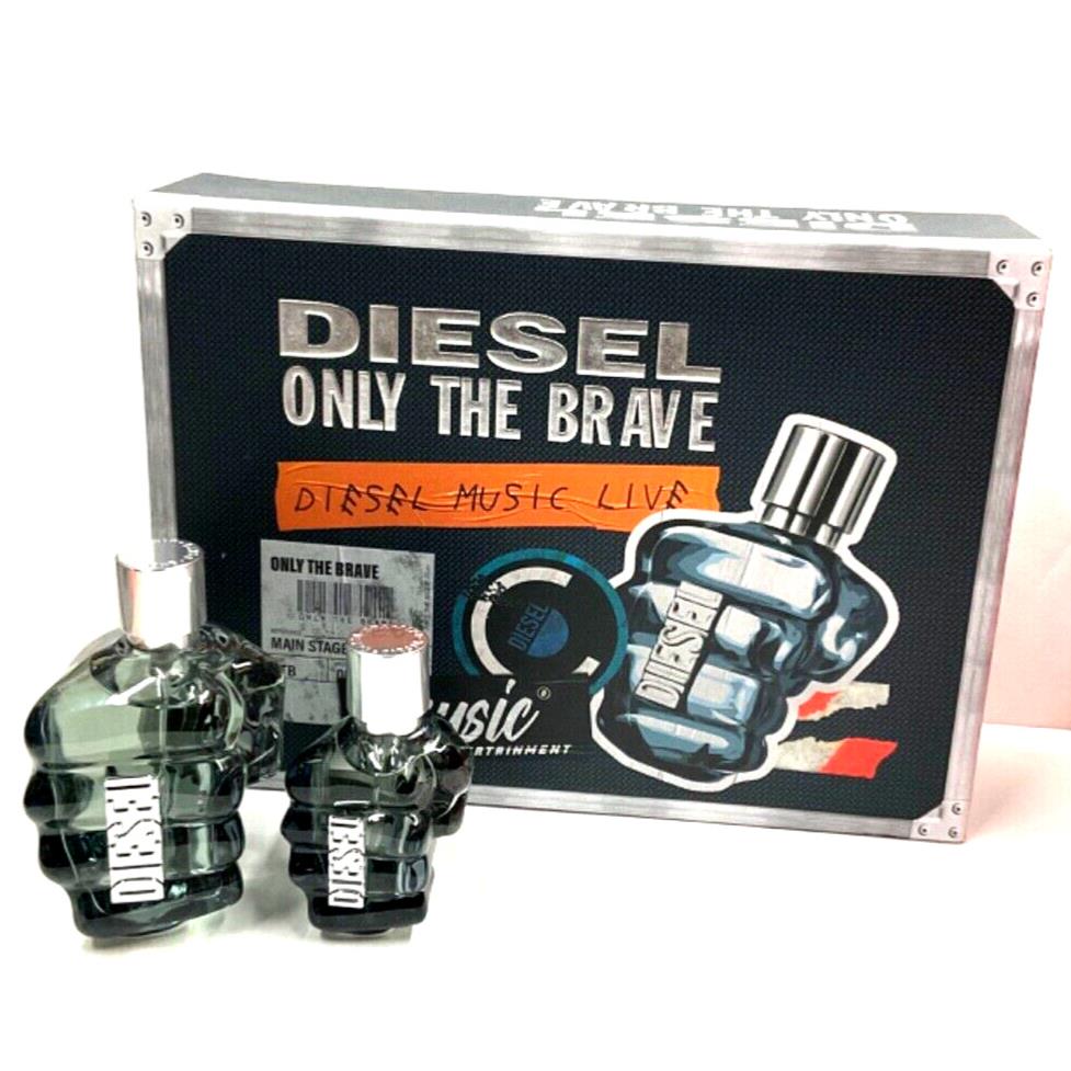 Diesel Only Brave Gift Set For Men 2 Piece Edt 4.2 oz and 1.1 oz