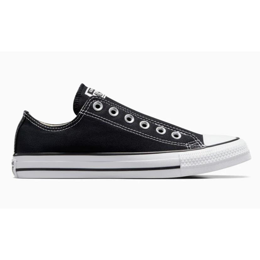 Womens Converse Chuck Taylor All Star Black White Canvas Slip-on Shoes