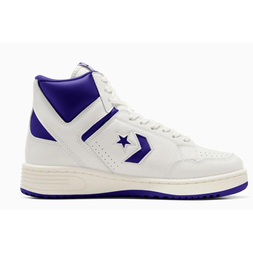 Womens Converse Weapon Court Purple White Leather Shoes