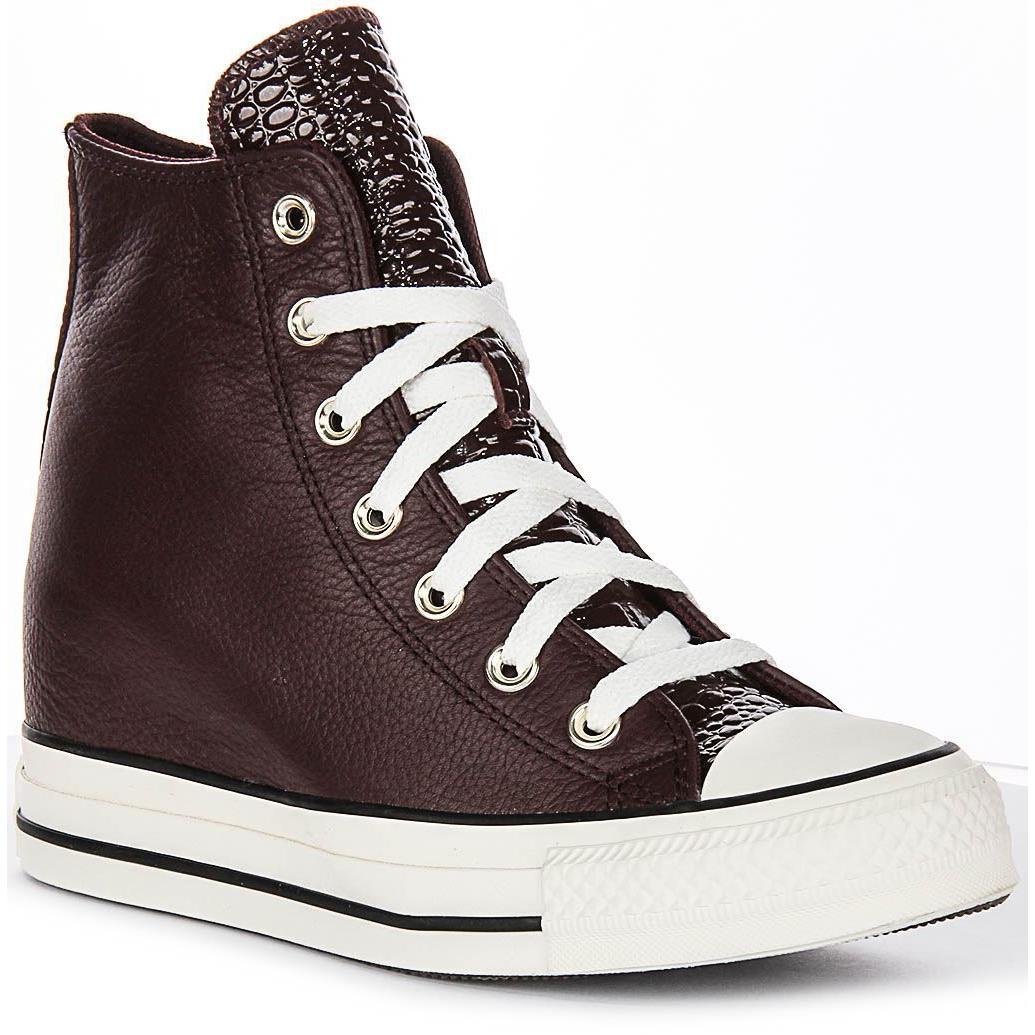 Converse A12349C Hi Wedge Leather High Top Womens Sneakers Burgundy US 5.5 - 10