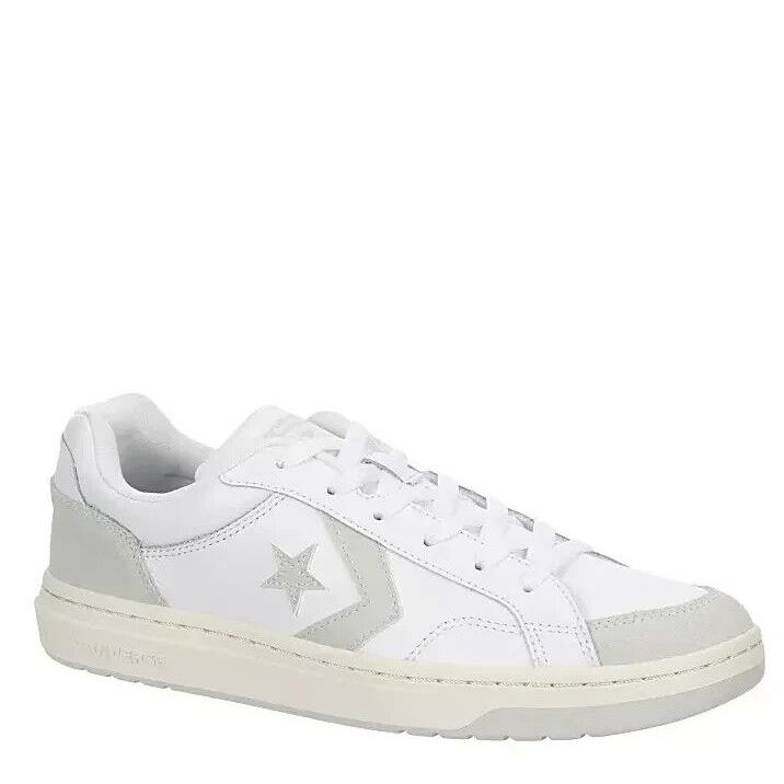 Converse Men`s Pro Blaze Classic Luxe Sport Leather Upper Low Top Shoes White