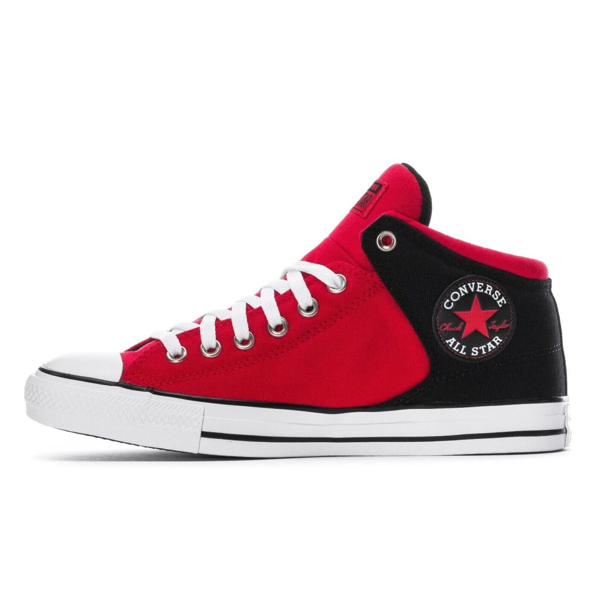 Converse Men`s Chuck Taylor All Star High Street Canvas Mid-top Shoes Black/Red