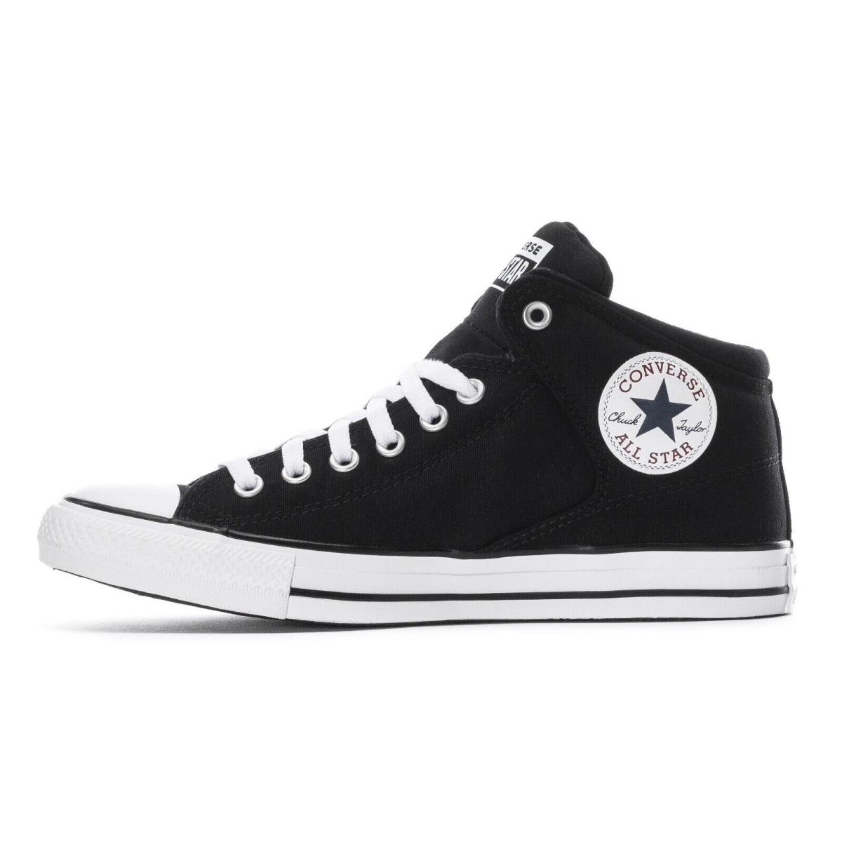 Converse Men`s Chuck Taylor All Star High Street Canvas Mid-top Shoes Black/White