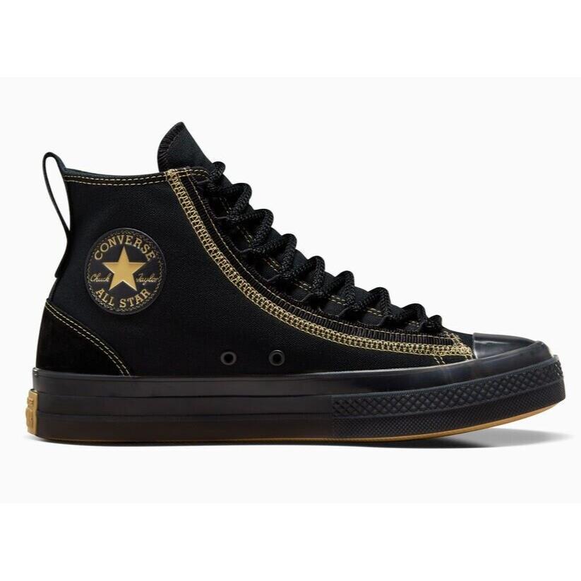 Womens Converse Chuck Taylor All Star CX EXP2 Black Golden Canvas Shoes