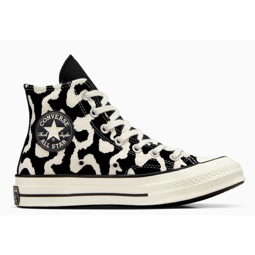 Womens Converse Chuck 70 Leopard Black White Canvas Shoes