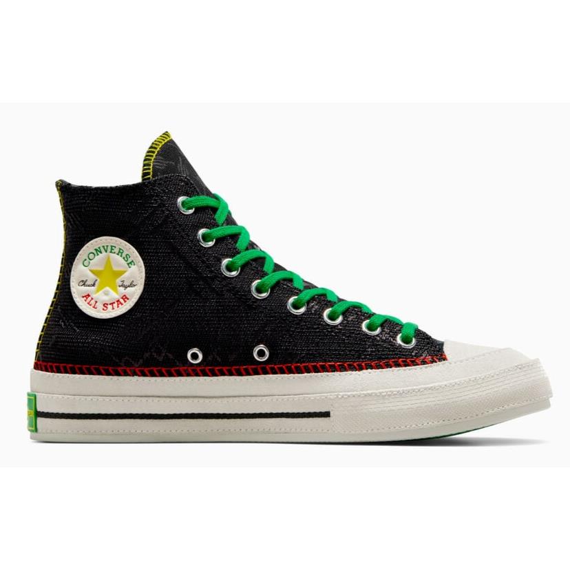 Womens Converse X Daily Paper Chuck 70 Black Multi Canvas Shoes