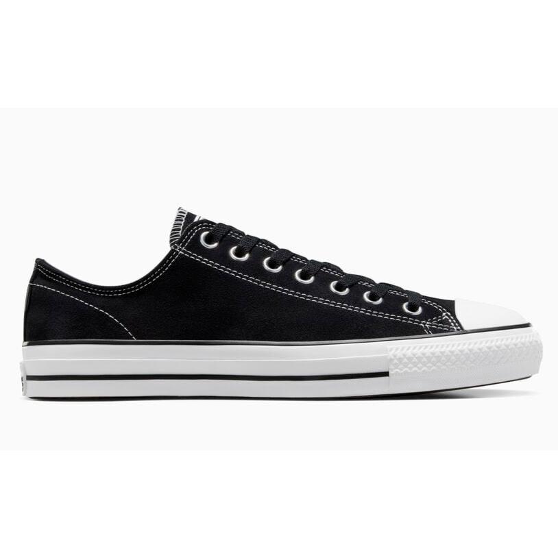 Womens Converse Cons Chuck Taylor All Star Pro Black White Suede Shoes