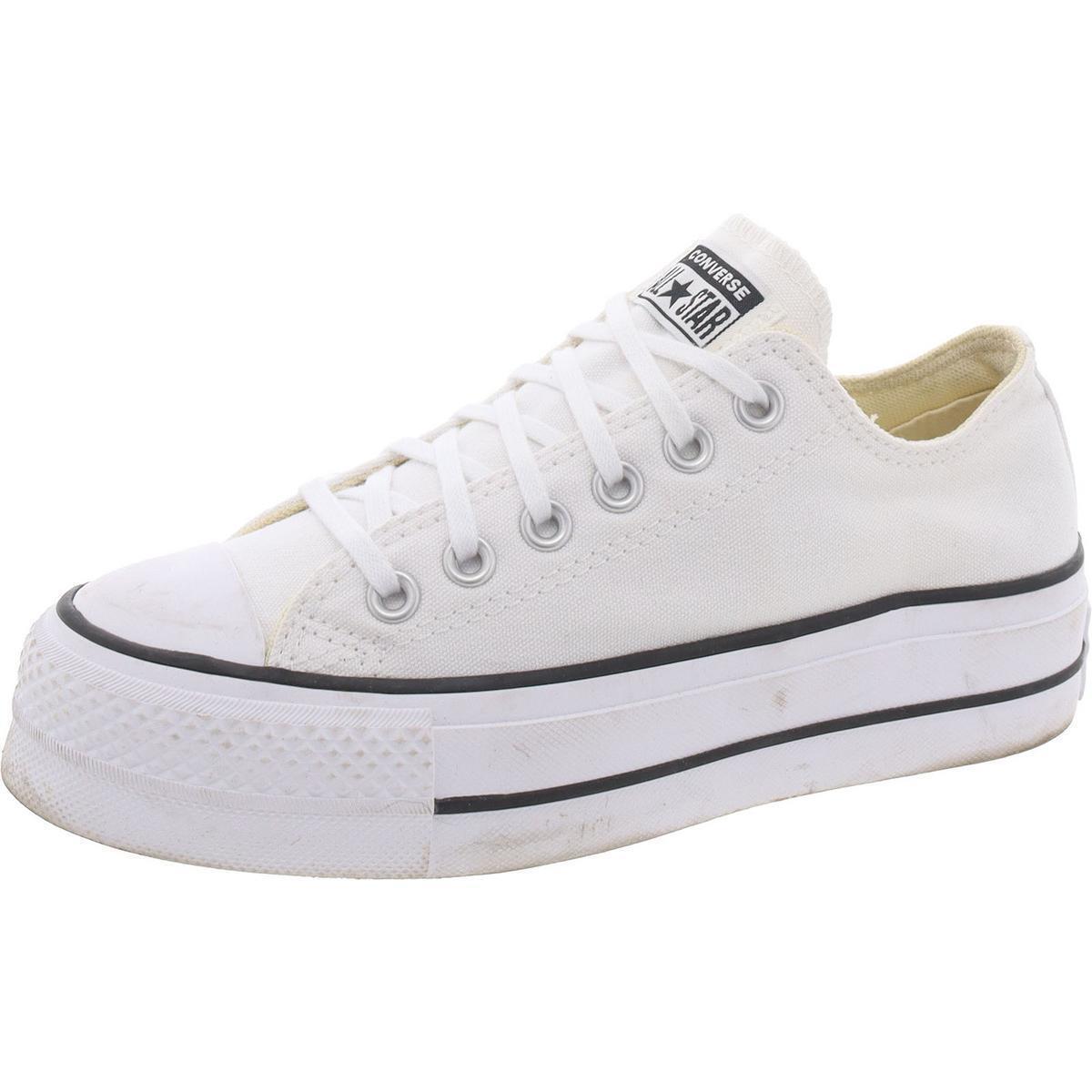 Converse Womens White Casual and Fashion Sneakers 5.5 Medium B M Bhfo 3100