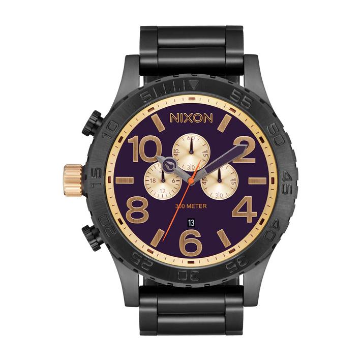 Nixon 51-30 Chronograph 51mm Stainless Steel Men`s Watch A1389-5270