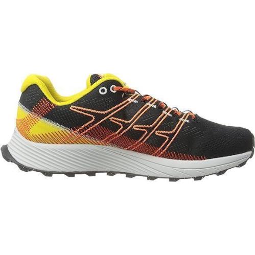 Merrell Men`s Moab Flight Comfortable Hiking Shoes - Black/Sulphur