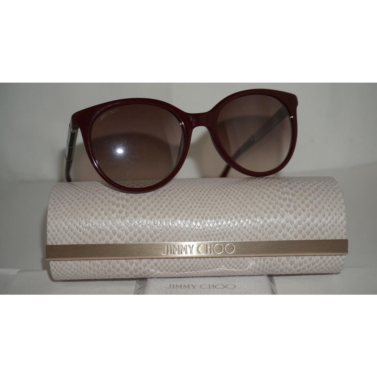 Jimmy Choo Sunglasses Burgundy Brown Erie/s Lhfnq 54 20 140