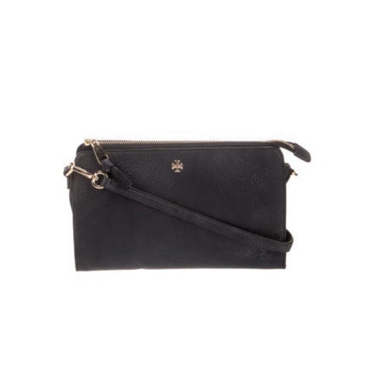 Tory Burch Leather Crossbody Bag Black