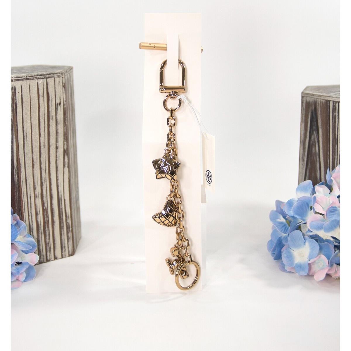 Tory Burch Rolled Gold Disco Charm Large Bag Charm Keycha