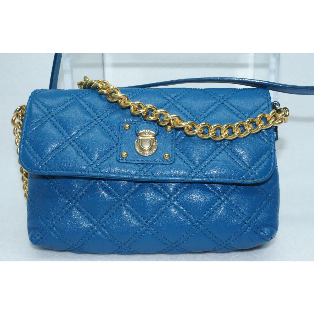 Marc Jacobs Bag The Single Quilted Crossbody Blue Shoulder Handbag