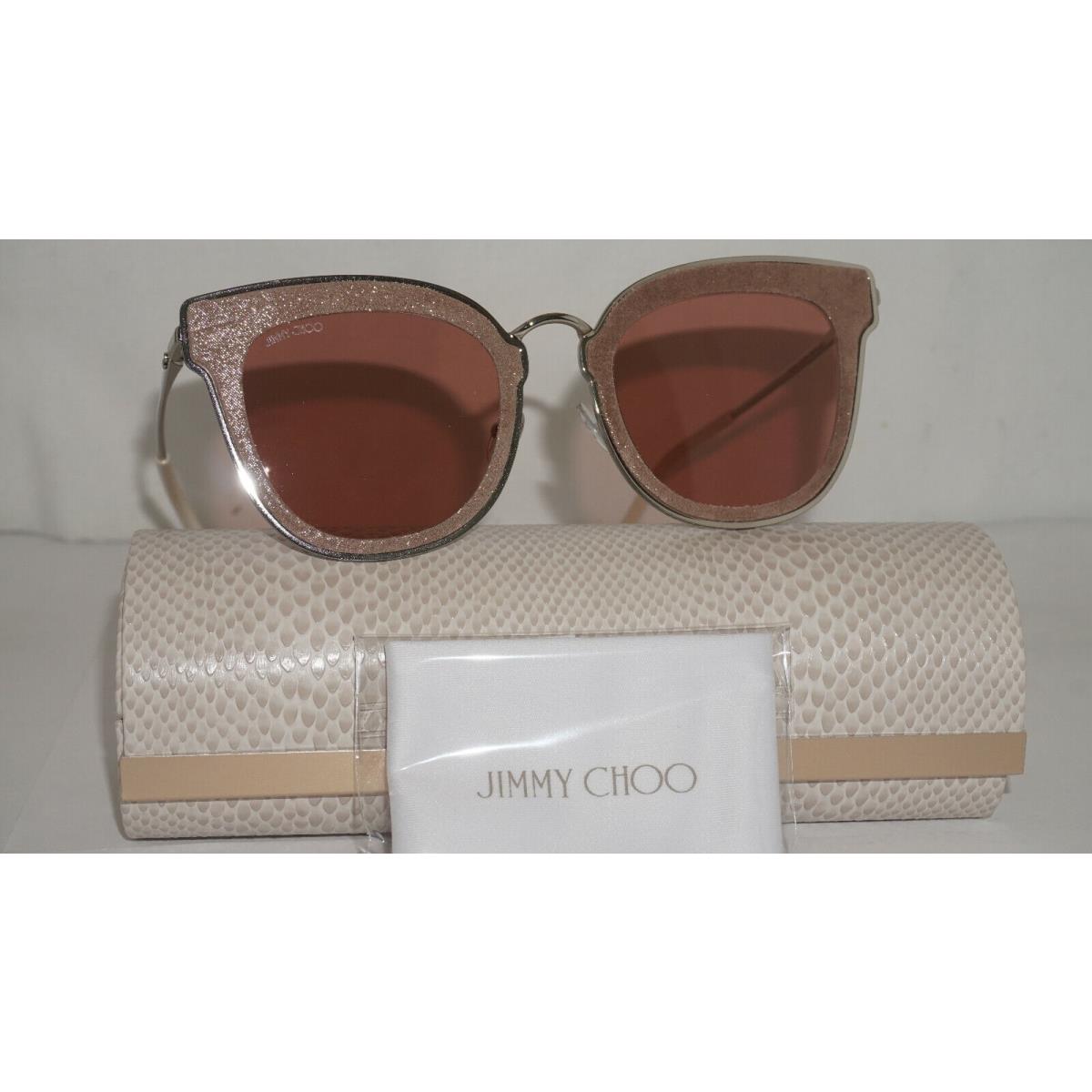 Jimmy Choo Sunglasse Silver Beige Pink Nile/s Soj 63 12 140