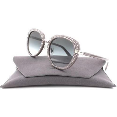 Jimmy Choo Mori/s Mori Sunglasses Grey Silver Studs 9RQ9O 52mm