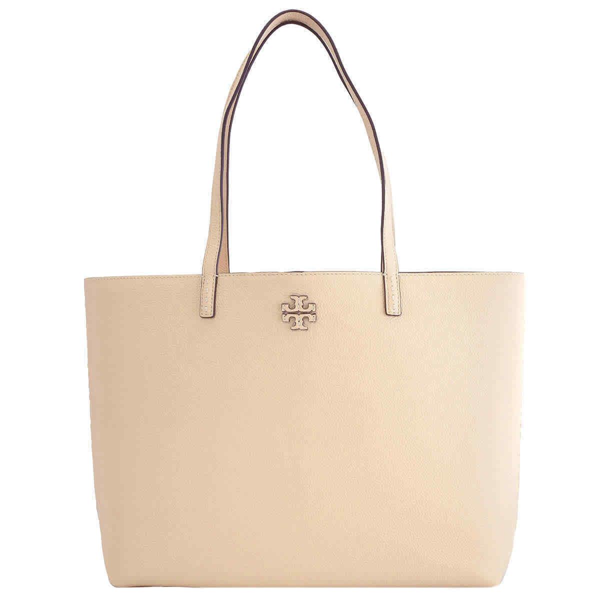 Tory Burch Brie Mcgraw Pebbled Leather Tote Bag 152221-724