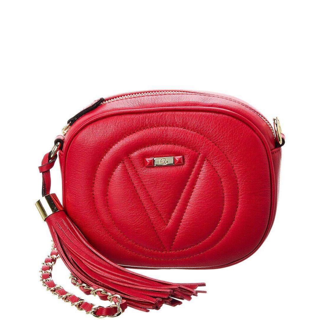 Valentino By Mario Valentino Nina Signature Leather Crossbody Women`s Red